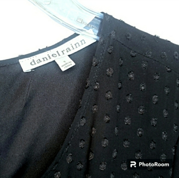 Romper Black Semi Sheer Sleeves By Daniel Rainn ❤ RET $69 - Picture 6 of 12